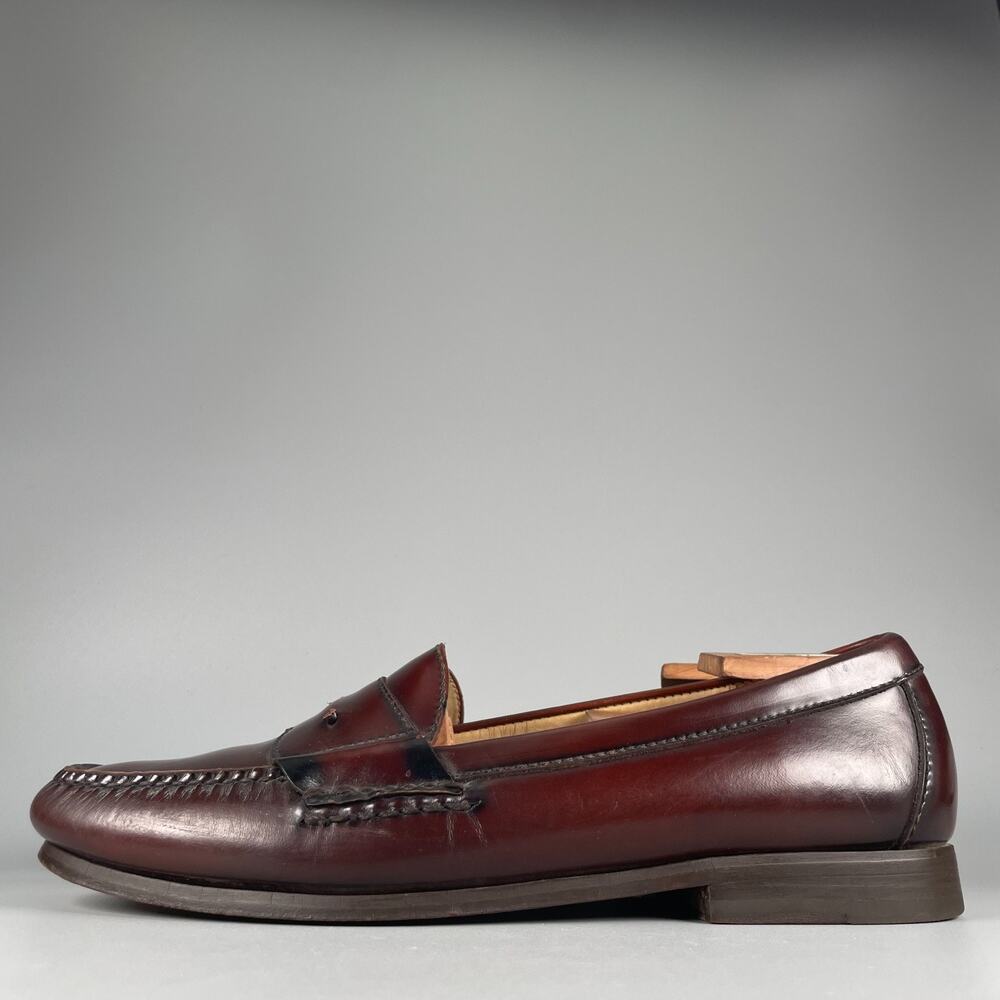 Cole Haan Pinch Men's Size 11 D Brown Leather Slip On Tassel Loafers Dress Shoes